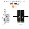 Serrure de porte numérique intelligente Tediton OEM Smart Home Tuya TTlock avec sonnette et application de contrôle Wi-Fi