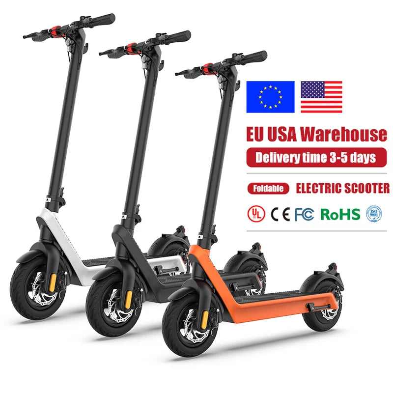 Trottinette électrique X9 la plus rapide pour adultes (2025), 25 km/h, à propulsion manuelle, pliable, en alliage, pour l'exercice, batterie supplémentaire, lumières.