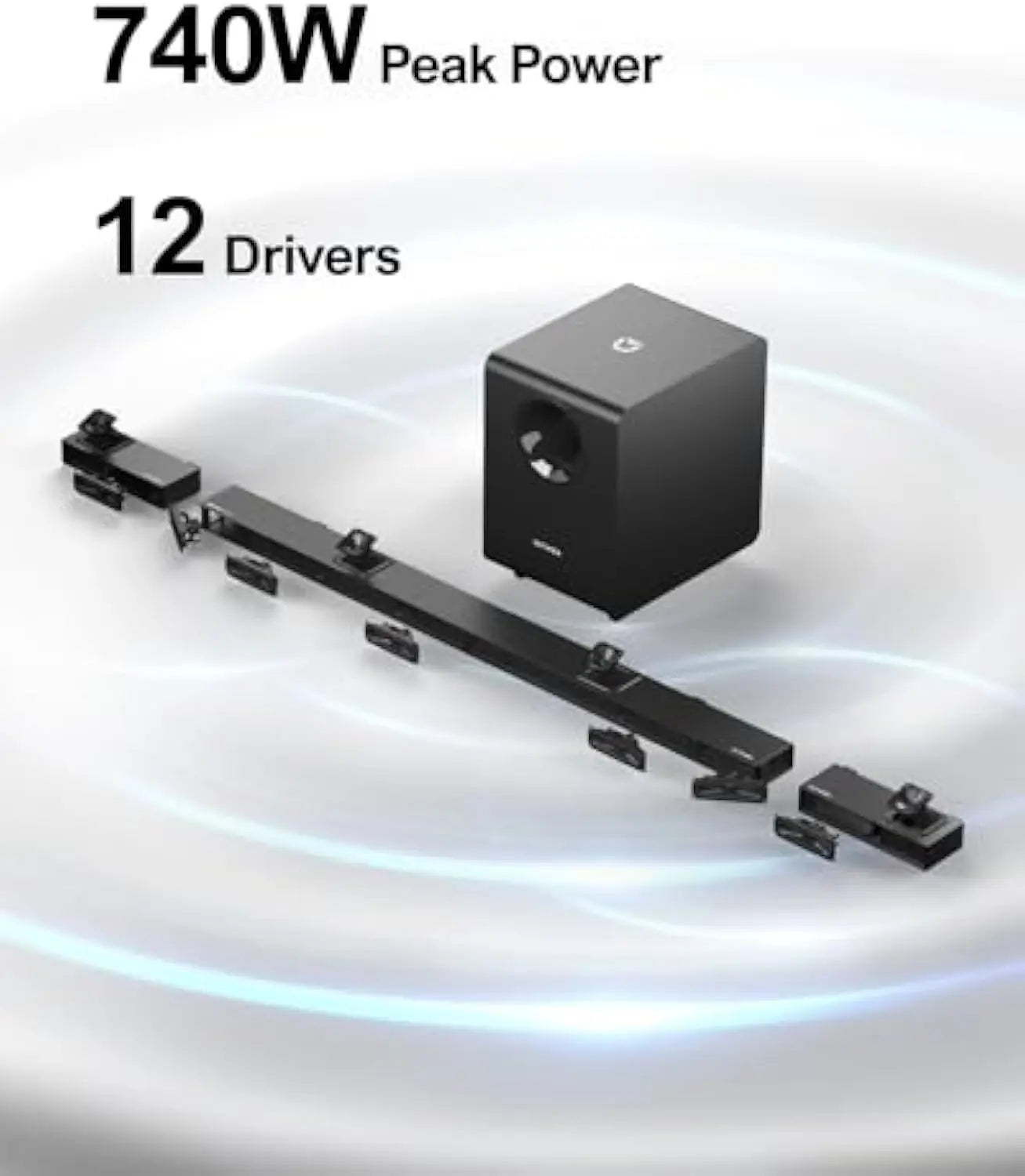 Barre de son ULTIMEA Nova S90 – Dolby Atmos 7.1.4, 12 HP & Caissons Sans Fil