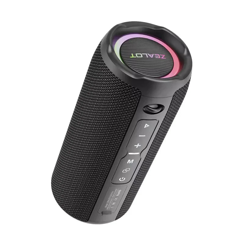 Lampe torche portable Enceinte Zealot S49 Pro – 20 W, IPX6, Bluetooth 5.2, RGB et batterie 3 600 mAh
