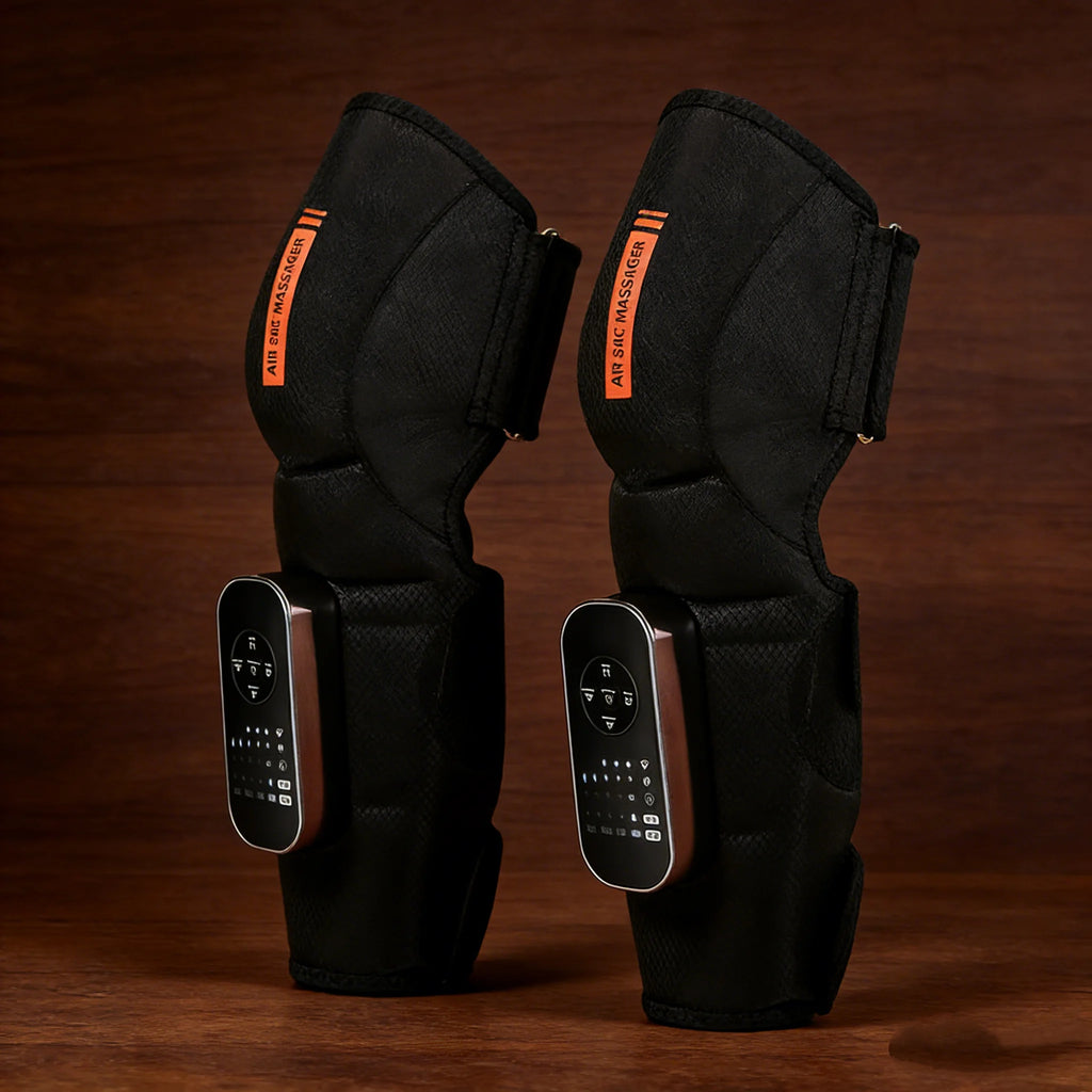 Masseur de jambes à compression rechargeable USB, modèle 2034, contrôle du temps, utilisation jambes