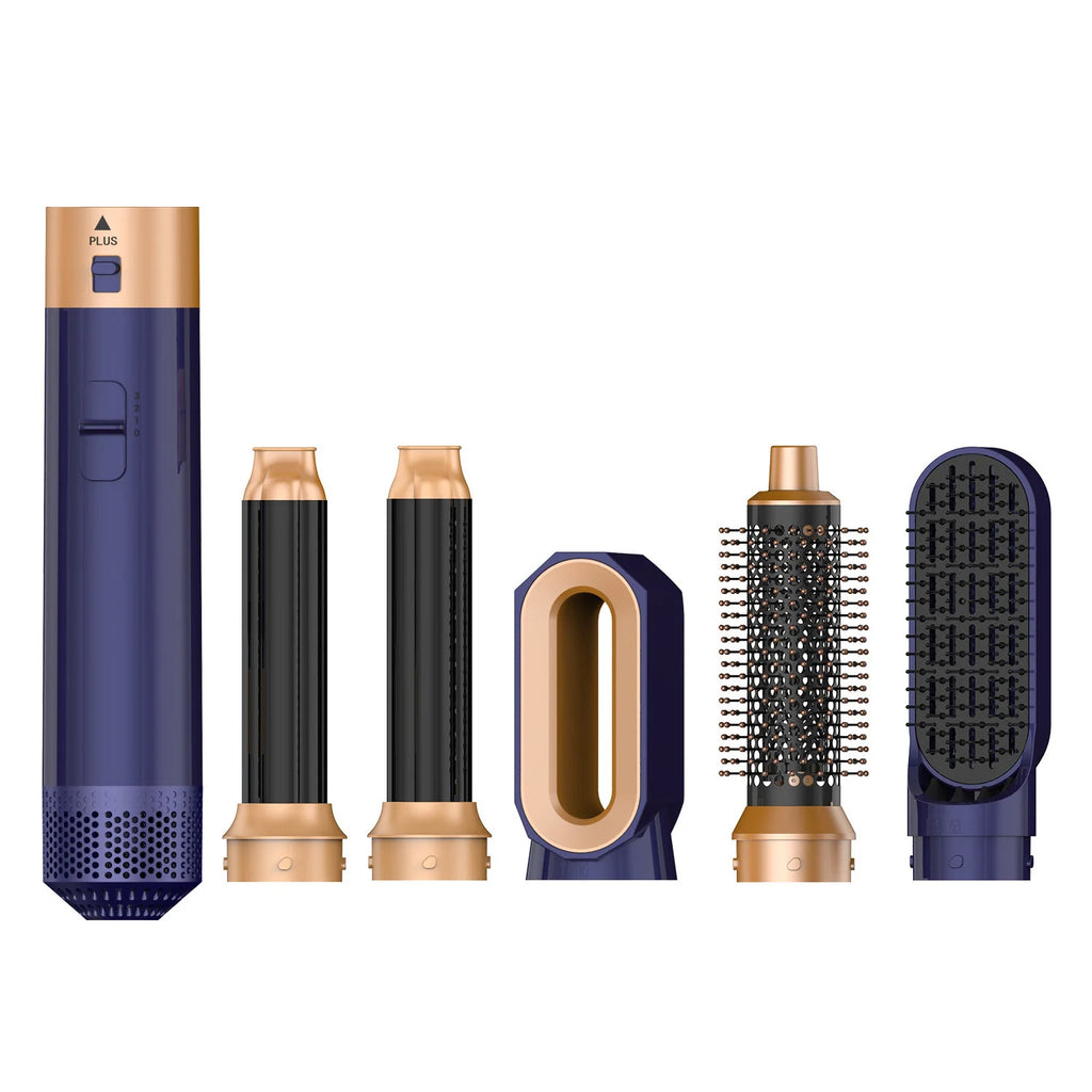 Brosse sèchoir 5 en 1 OEM, ionique, 1000 W, moteur CC 110 000 tr/min, lissage/bouclage/séchage