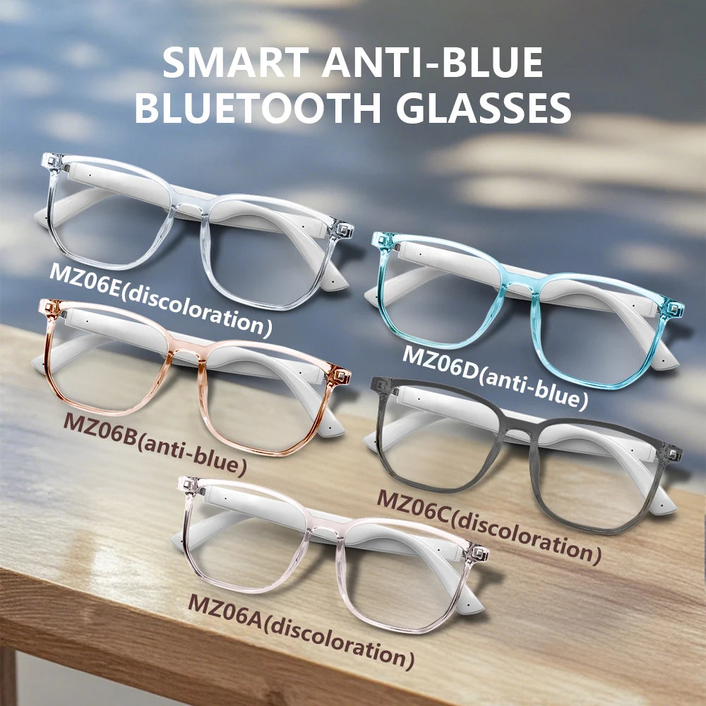 Lunettes Audio Wesll MZ06 – Bluetooth, Anti-Lumière Bleue, Double HP & Contrôle Tactile