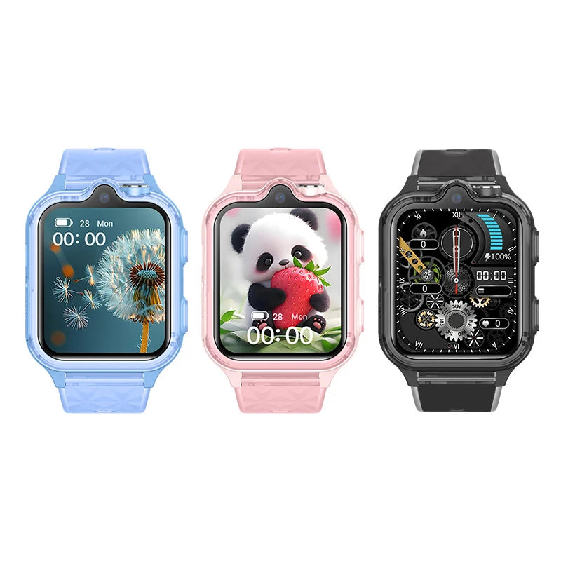 Montre GPS Enfant 4G – Android 8.1, Double Caméra, Appel Vidéo, IP67 & 800mAh