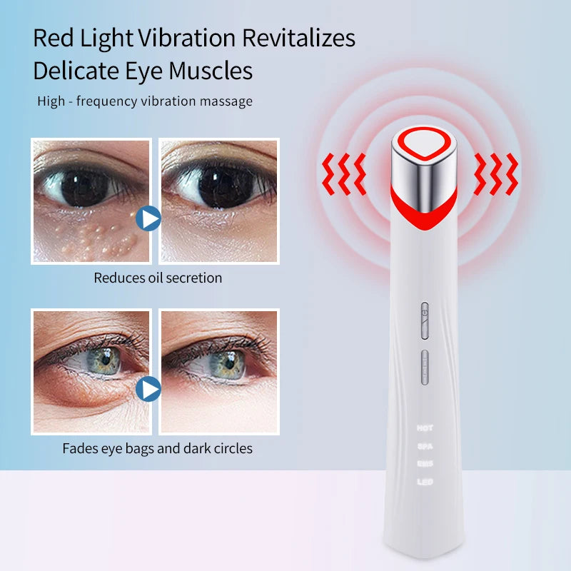 Appareil de Massage Oculaire Multifonction | Lumière Verte, Anti-Âge, Raffermissement et Relaxation des Yeux
