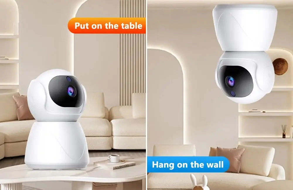 Caméra de surveillance extérieure YIIoT 2,4 GHz/5 GHz Wi-Fi IP PTZ 1080p dôme 2 MP avec détection de mouvement et réseau sans fil