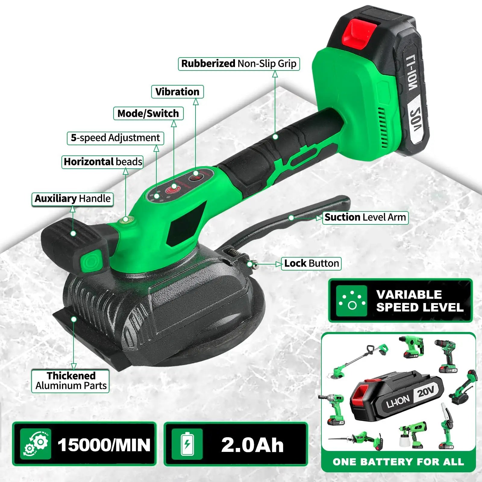 Scie circulaire sans fil CTM-20A, moteur sans balais 20 V, 800 W, pour bois