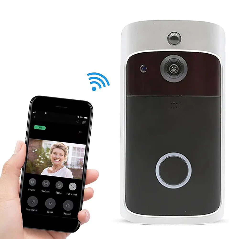 Sonnette vidéo sans fil V5 Smart Home Wifi avec caméra HD