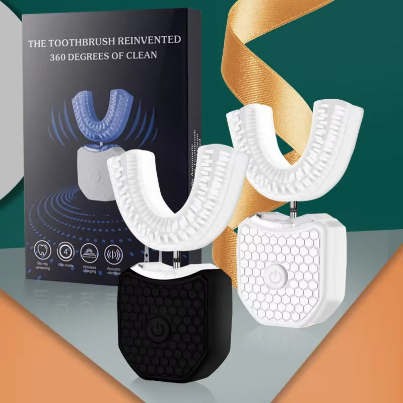 Brosse à dents sonique Jingpeng JP-1526, IPX7, OLED, Type-C, 4 modes, silicone, pliable