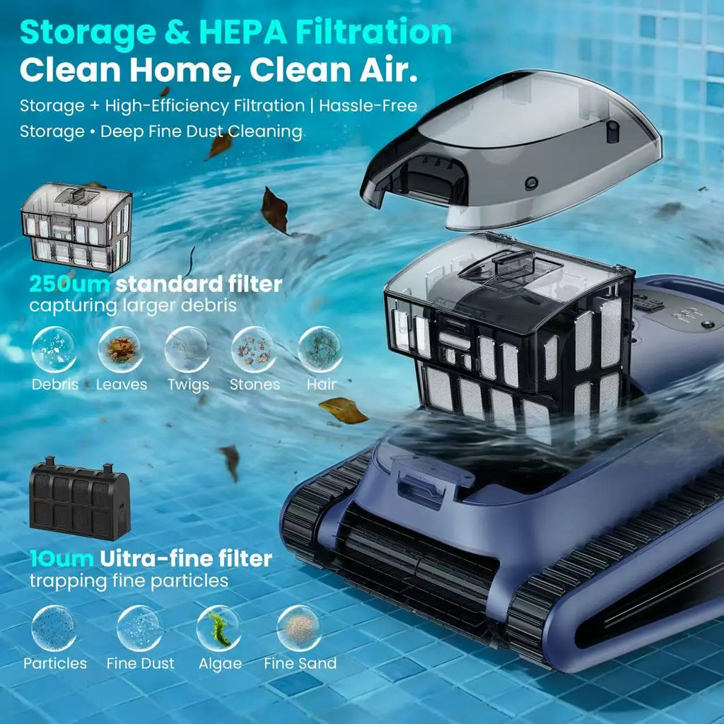 Accessoires de piscine Nettoyeur sans fil Robot aspirateur de piscine portable automatique de haute qualité