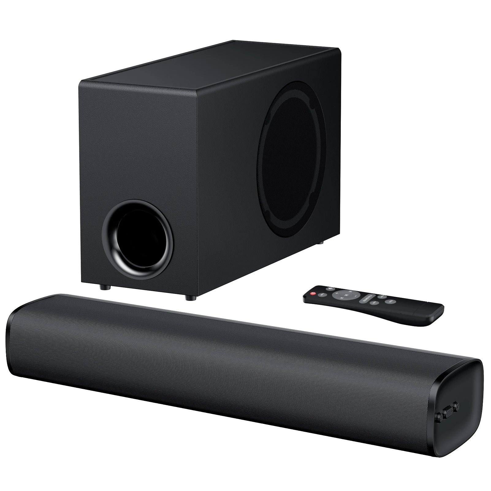 Barre de son TV 110W KY-MINIE – Caisson de Basses, ARC/Optique/AUX/BT & Télécommande
