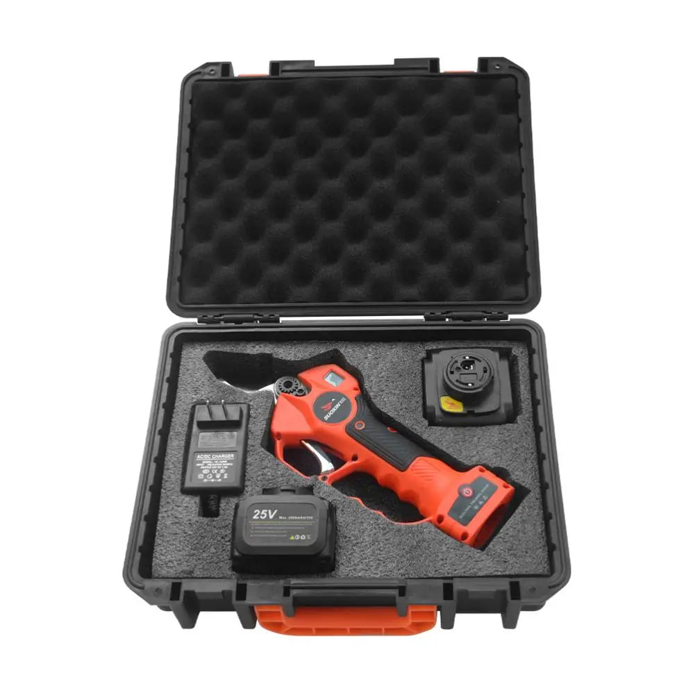Sécateur électrique à rallonge de 40 mm, portée jusqu'à 3 m, sans fil, alimenté par batterie 25 V.