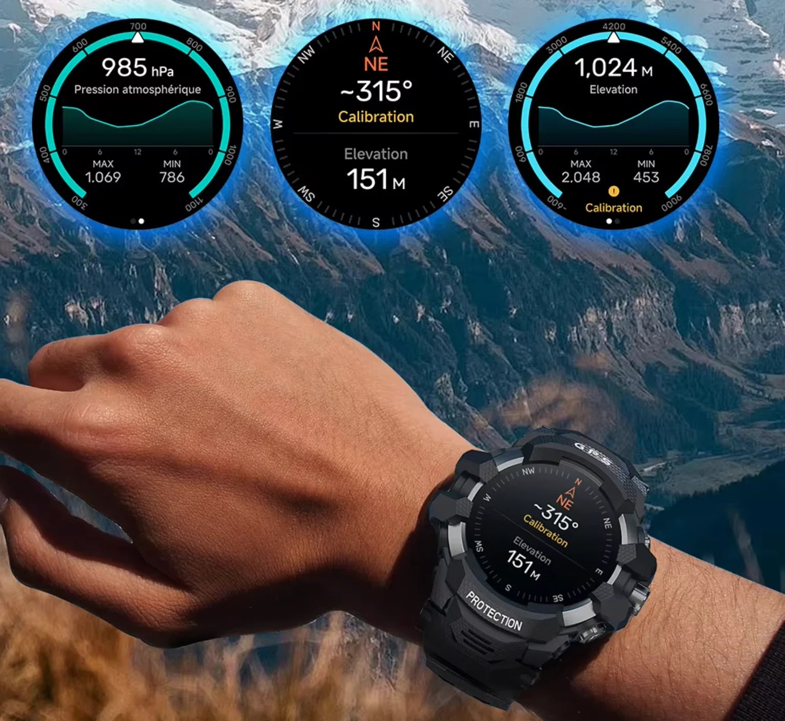 Montre connectée Android GPS – TikTok, YouTube, Réseaux Sociaux & Suivi Sport