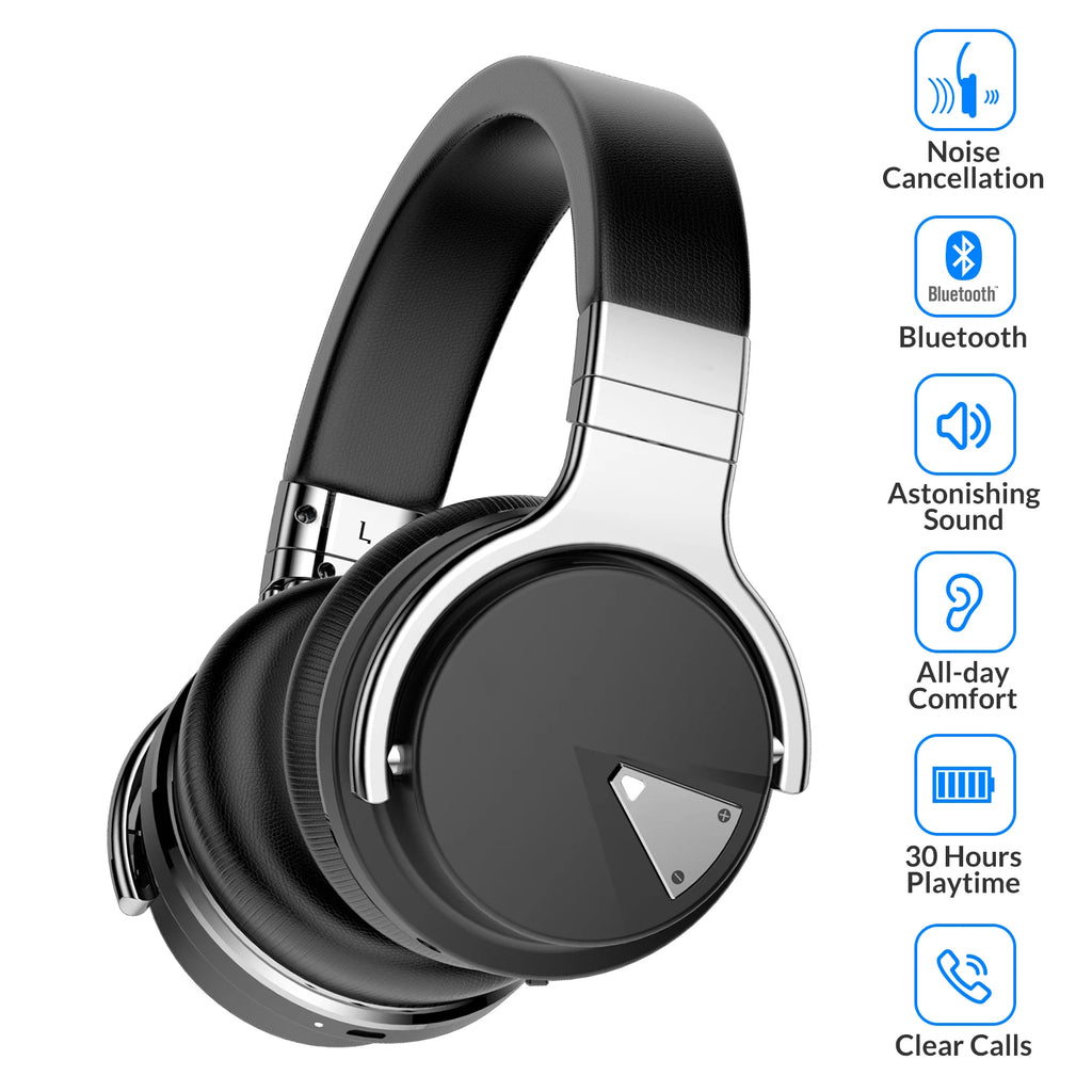 Casque ANC COWIN E7 – Bluetooth 5.0, Réduction de Bruit Active & IPX4
