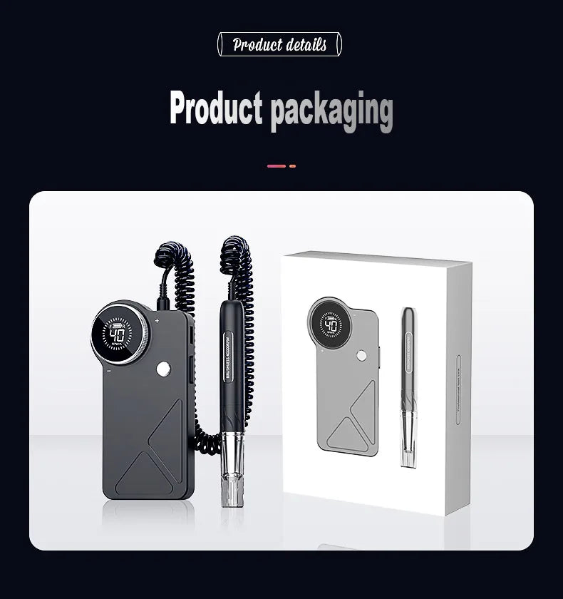 Perceuse à ongles professionnelle JIEDAN JD-B6-73, 40 000 tr/min, 4 500 mAh, moteur sans balais, 65W