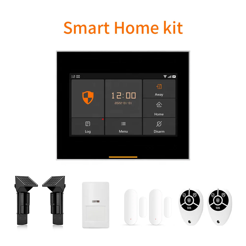 Système d'alarme antivol sans fil Tuya Smart GSM avec détecteur de mouvement et connexion Wi-Fi GSM.