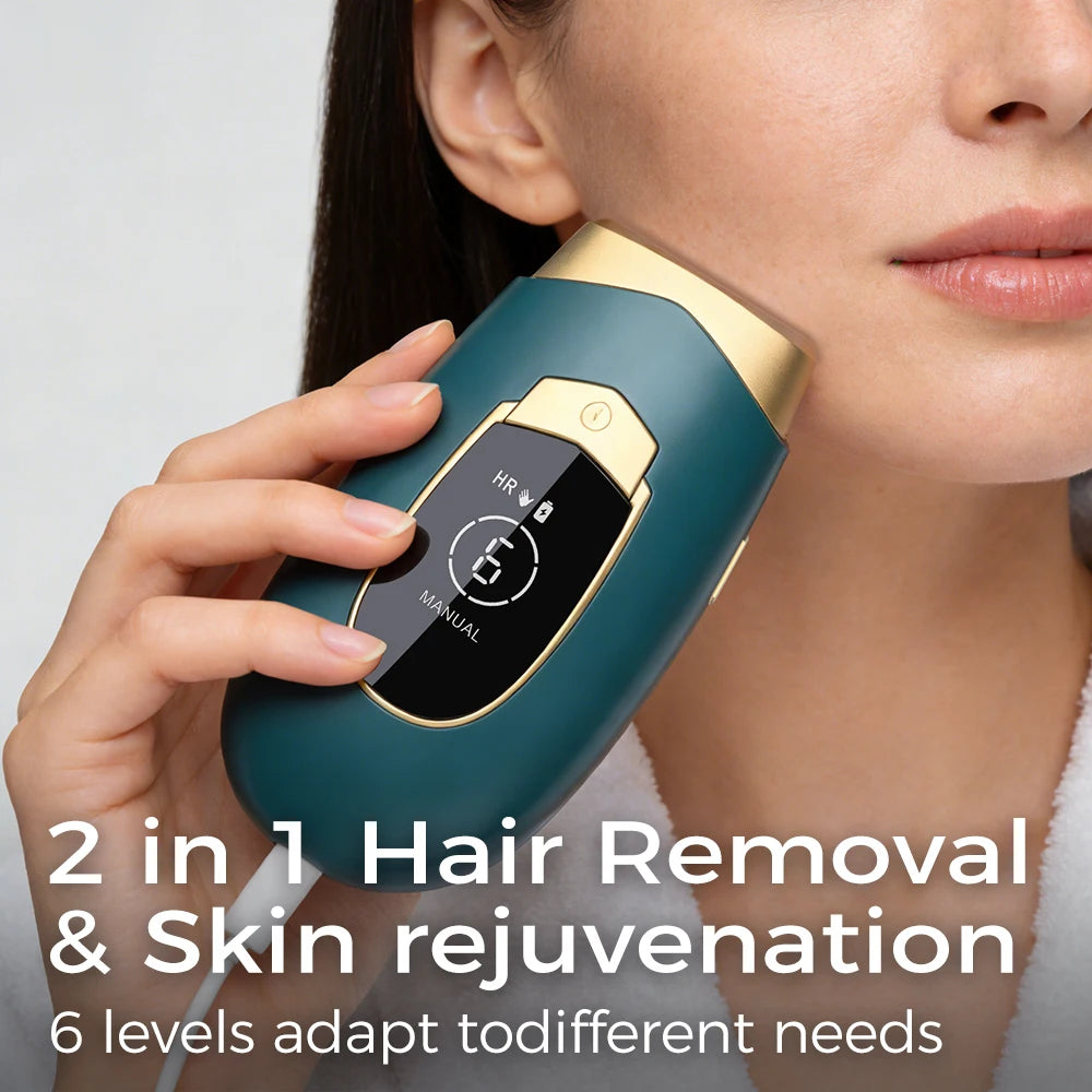 Épilateur IPL ALLESILK DH4, disque rotatif, épilation indolore, coffret cadeau, usage maison/voyage
