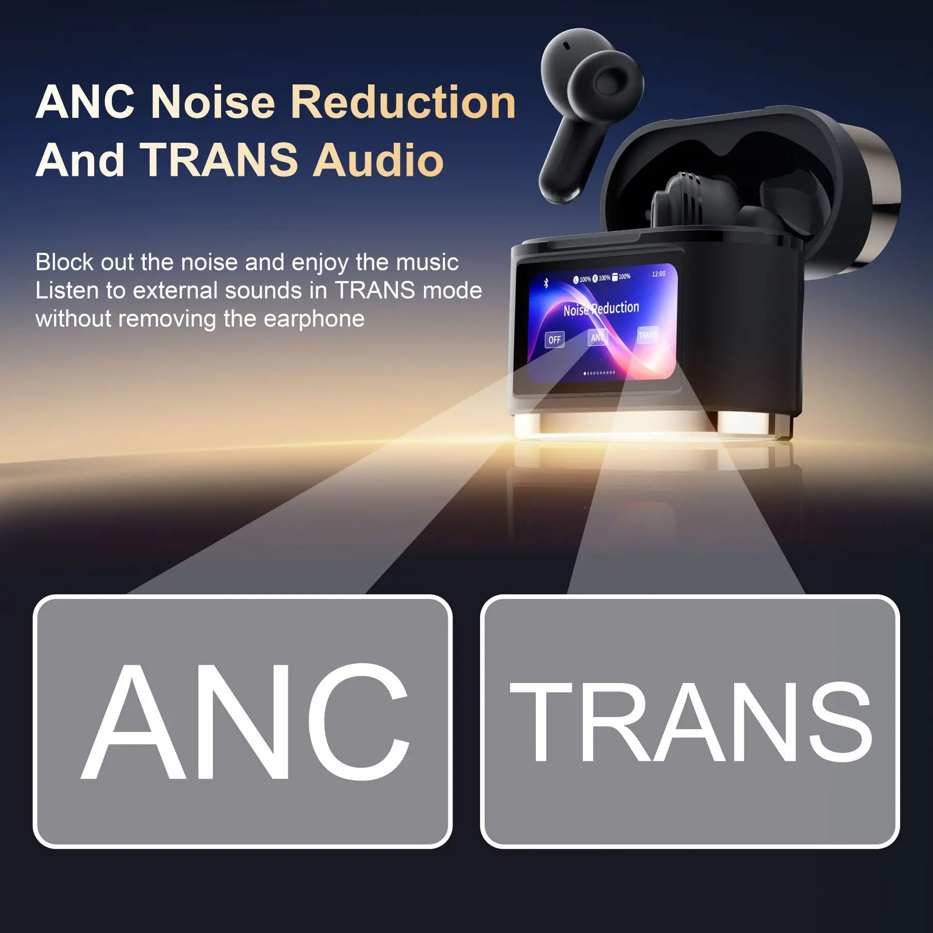Écouteurs IA BD2 – ANC+ENC, Traduction, Bluetooth 5.3 & IPX5 | Touche