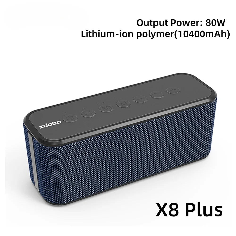 Enceinte Portable XDOBO X8 Plus – 80W, IPX5, 10400mAh & Bluetooth 5.0 | 2.1 Ch.