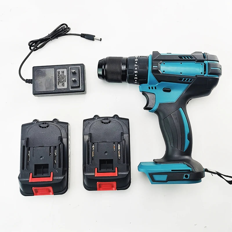 Perceuse à percussion sans fil 18-21 V, mandrin 13 mm, moteur à balais, 1500 tr/min, 2,8 kg