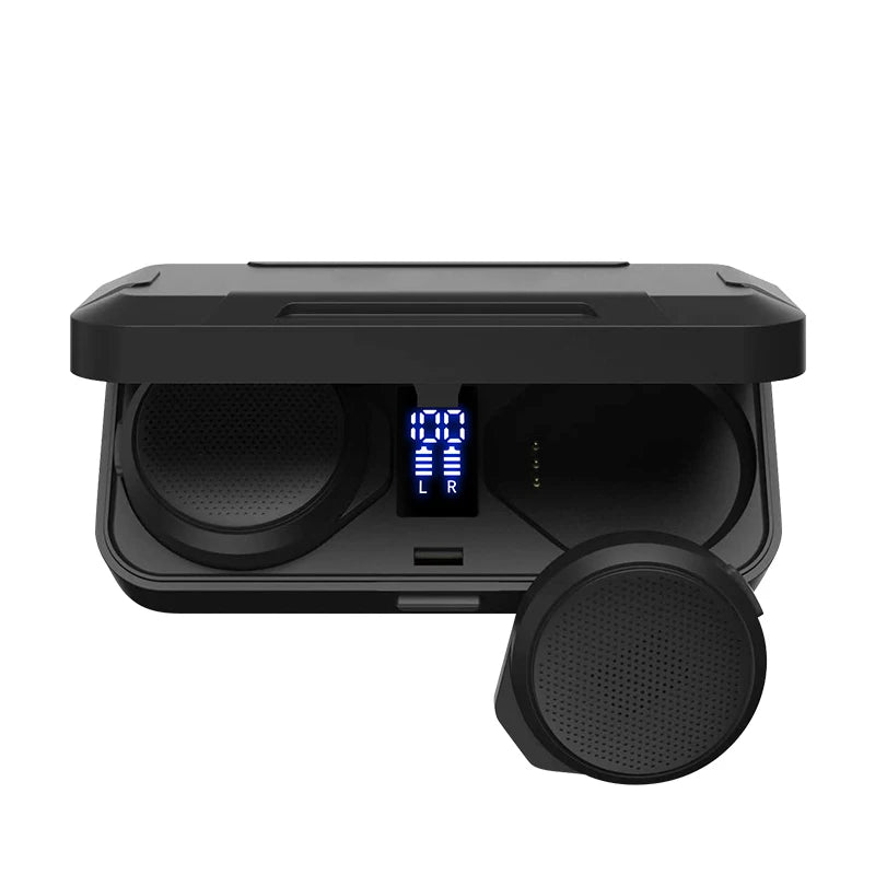 Écouteurs TWS Casque H360 – Bluetooth 5.3, ANC & Affichage LED | Moto/Ski