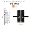 Serrure de porte numérique intelligente Tediton OEM Smart Home Tuya TTlock avec sonnette et application de contrôle Wi-Fi