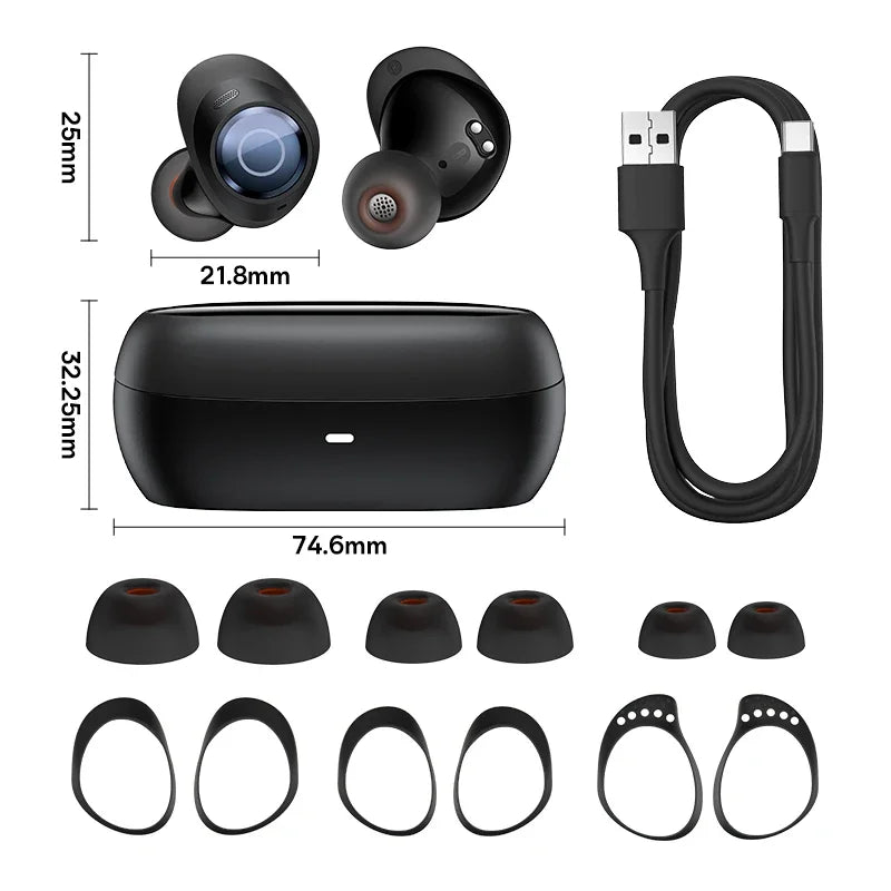 Écouteurs Baseus Bowie MA10 Pro – ANC 48dB, Bluetooth 5.3, 40h & IPX6