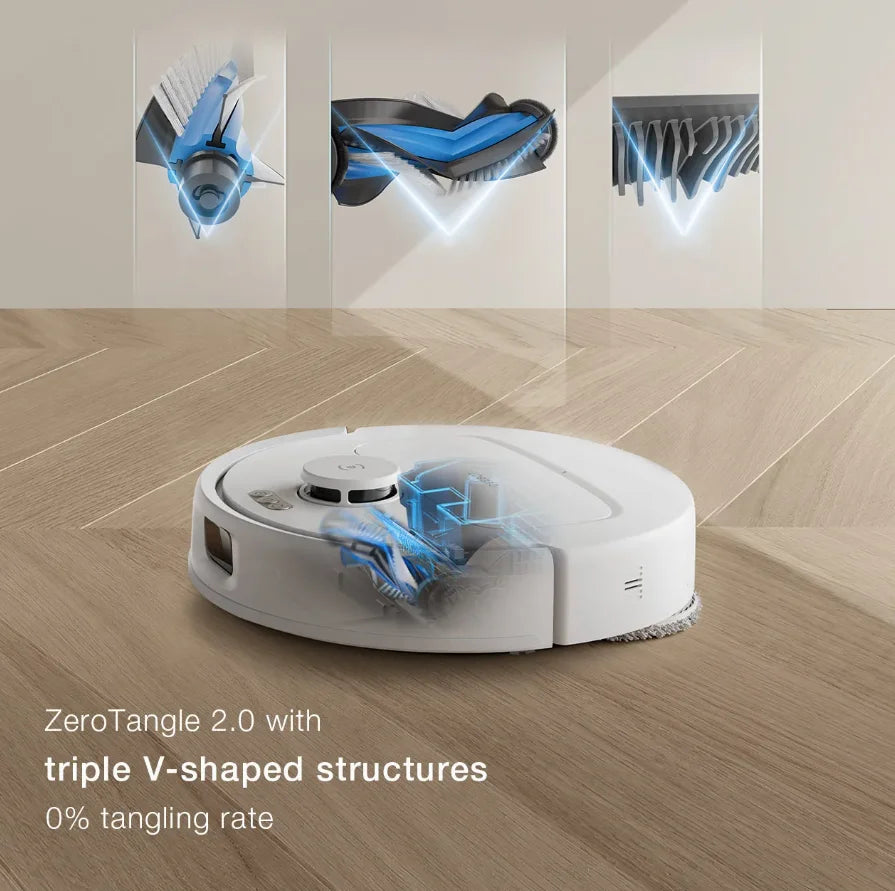 Aspirateur robot laveur ECOVACS DEEBOT N30 PRO OMNI blanc à vidange automatique