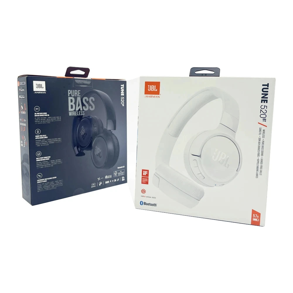 Casque Bluetooth JBL Tune 520BT – Pliable, Basses Profondes, BT5.3 & +20h Autonomie