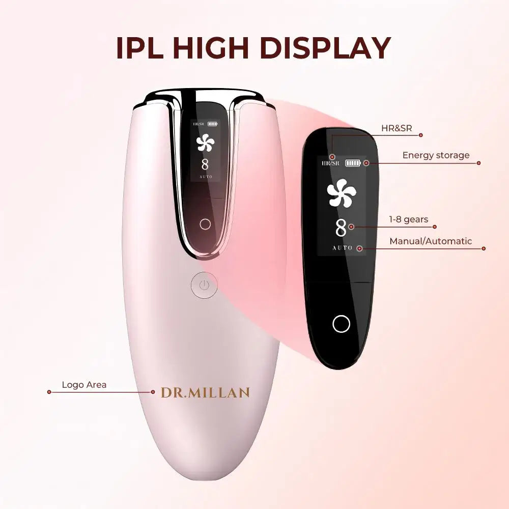 Appareil d'Épilation IPL 3-en-1 Permanent et Indolore | Épilateur Portable à Lampe Quartz pour Femmes, Utilisation Maison & Voiture