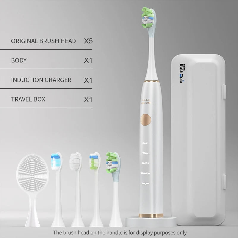 Brosse à Dents Sonique V8 Intelligente | 48K VPM, 5 Modes, Étanche, Blanchiment et Longue Autonomie