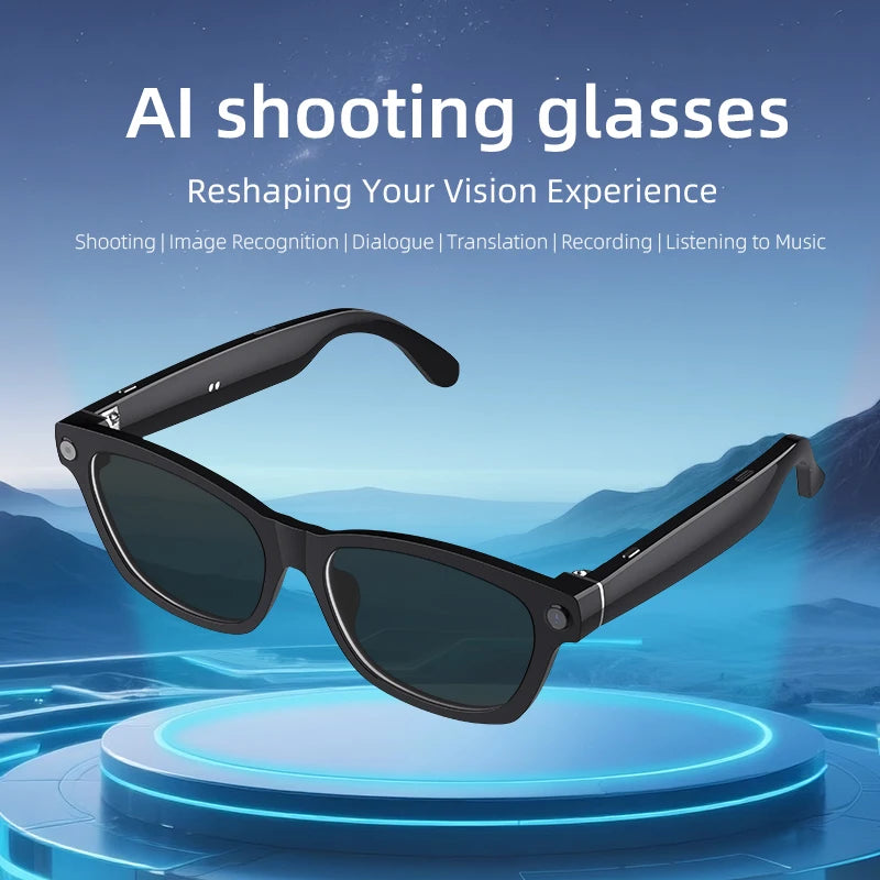 Lunettes IA WD03 – Caméra 1080P, ChatGPT, Traduction & WiFi | IPX4