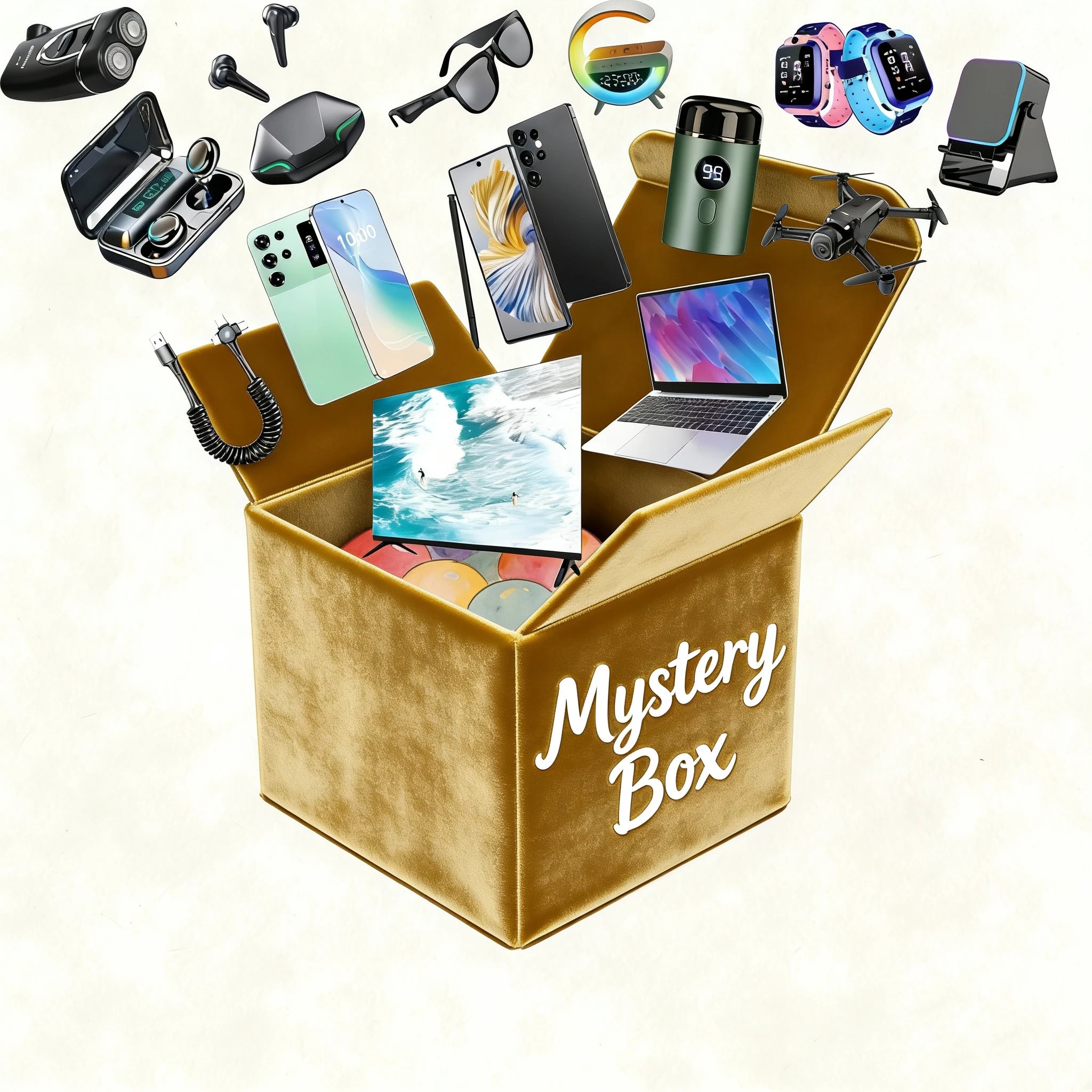 Box Mystère Gamer Avancée – Écouteurs TWS, Montre Connectée, 100% Surprise