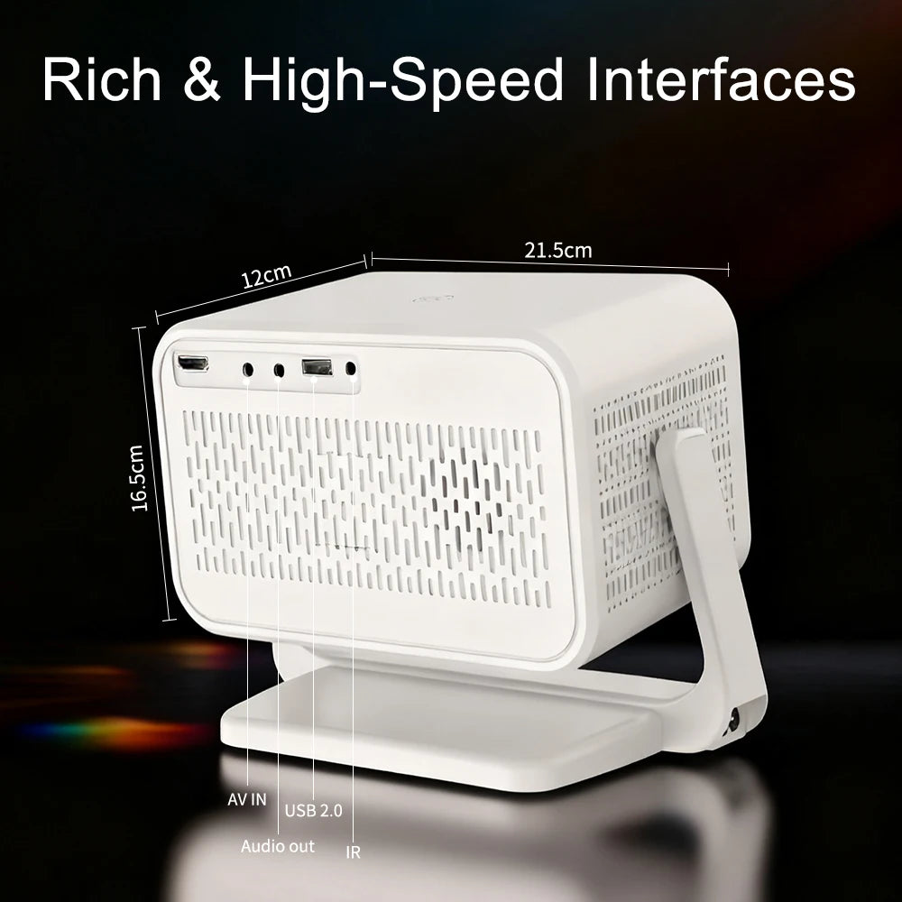 Projecteur Canzone P21 Mini – 1080p, 350 lumens, Android 13, Wi-Fi et 16 Go