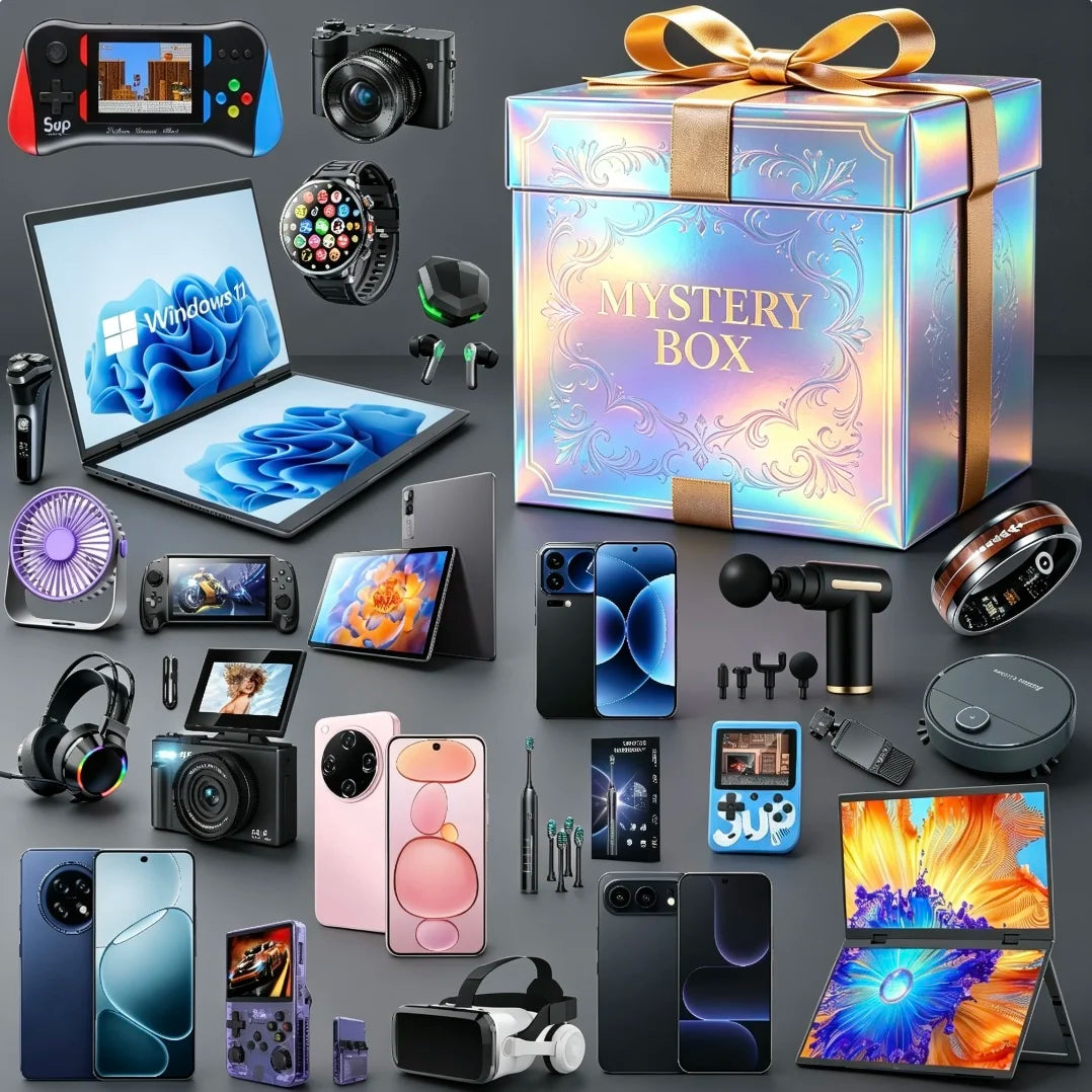 Coffret Mystère 2 Pièces Grossiste – Smartphone 5G, Montre, Écouteurs, Tablette Surprise