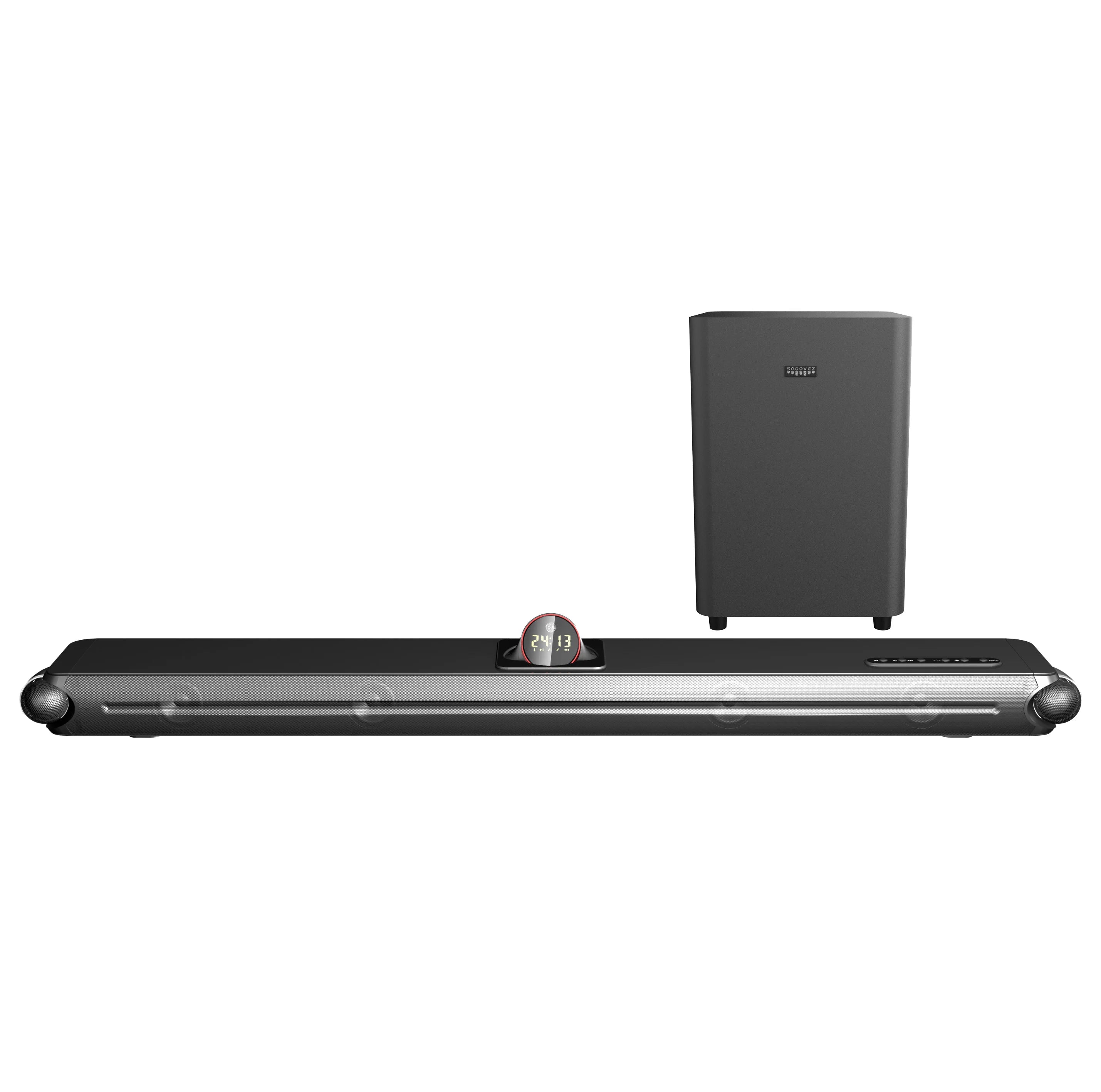 Barre de son 2.1 Socovez – 60W, Caisson de Basses, HDMI/BT/Optique & Télécommande