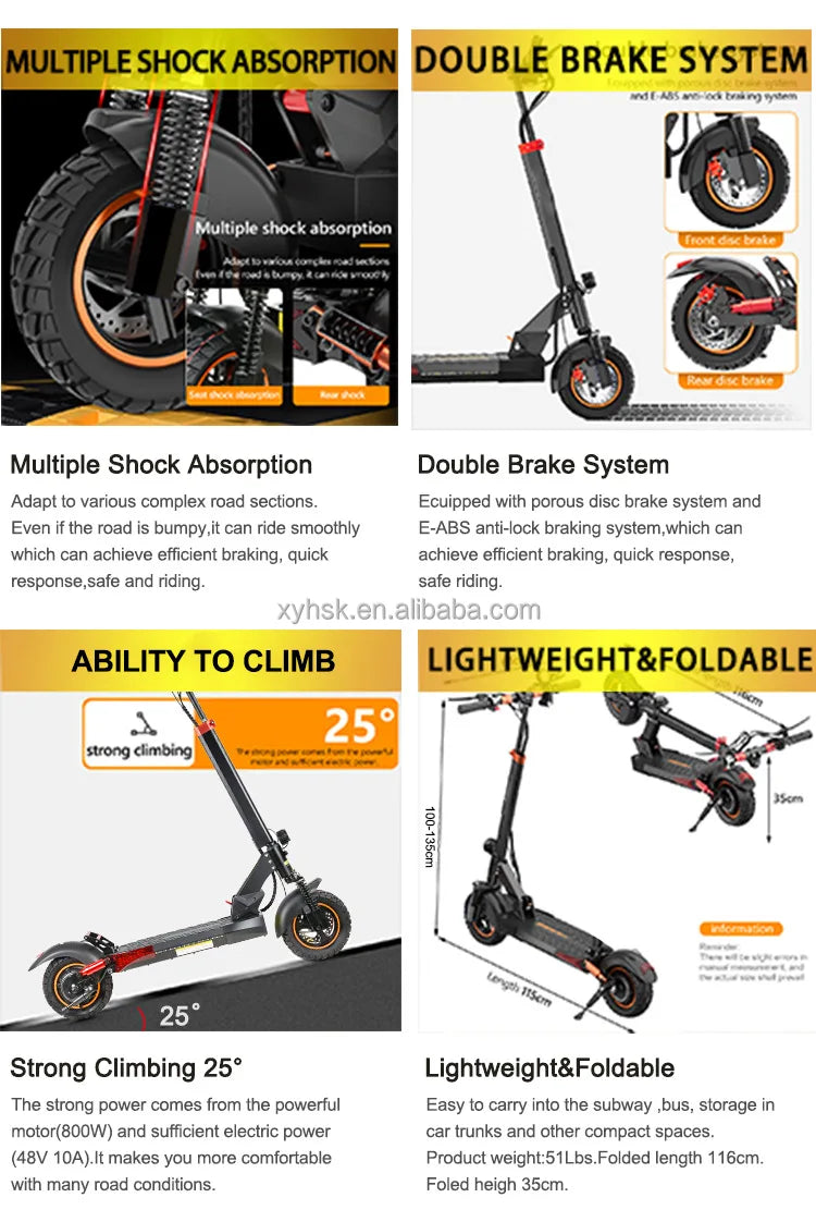 Trottinette électrique pliable pour adultes avec grande autonomie et vitesse réglable pour les déplacements urbains