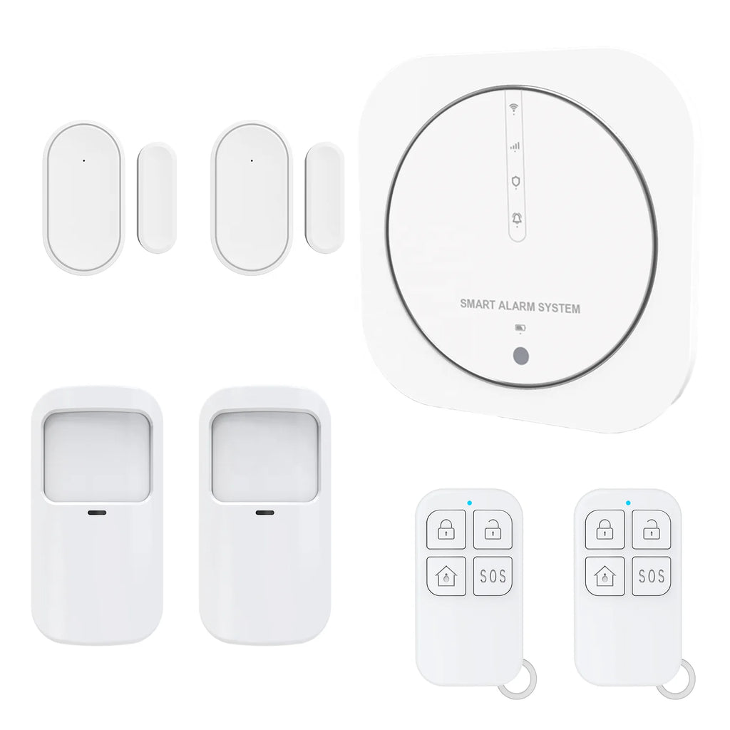 Système d'alarme sans fil intelligent ANNKE pour la maison, compatible WiFi-GSM et alimenté par Tuya. Fonctionne avec Alexa.
