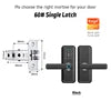 Serrure connectée Eseye OEM ODM Tuya avec application d'empreinte numérique et Wi-Fi.