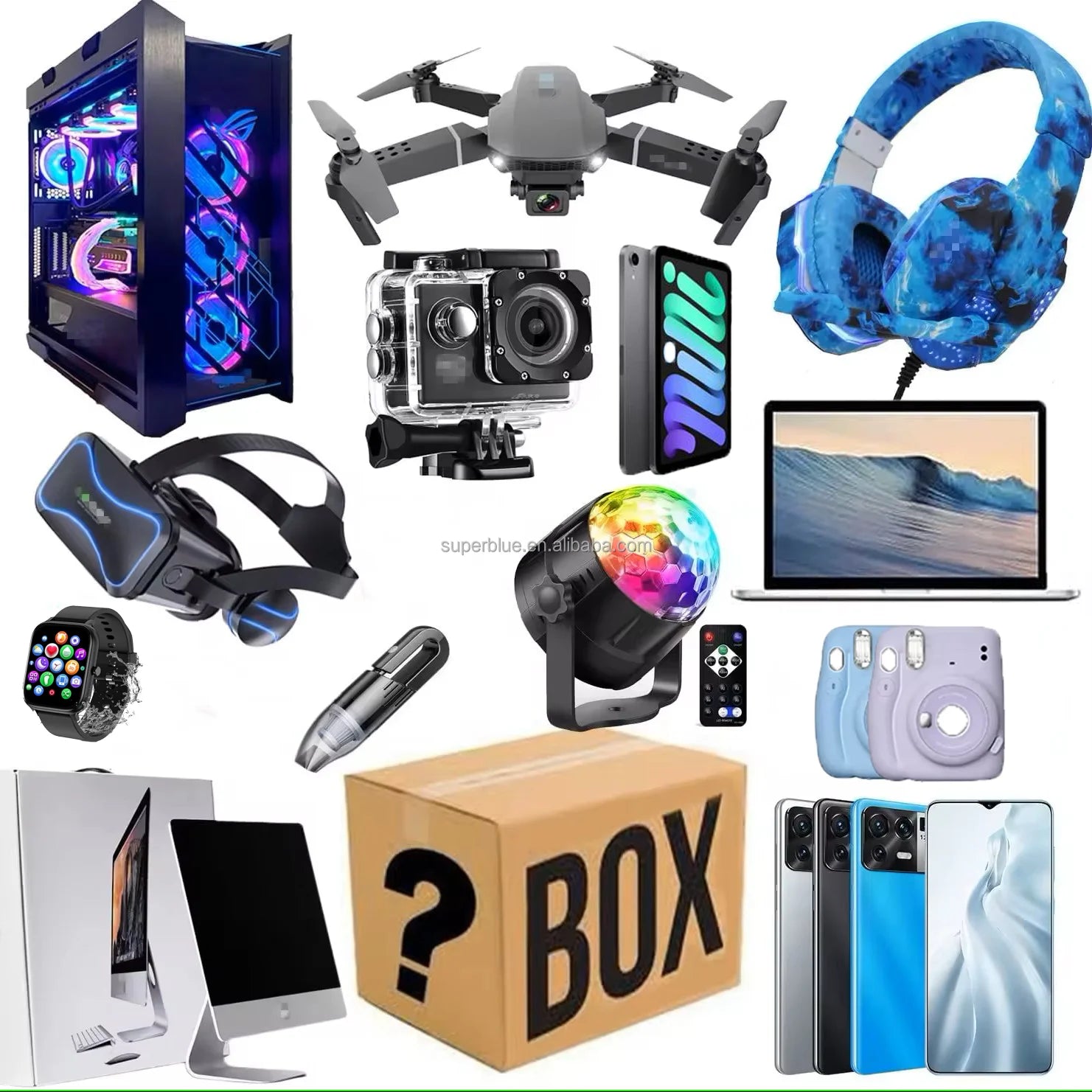Box Mystère 2025 – Smartphone 5G, Électronique, Vintage – Surprise 100% garantie