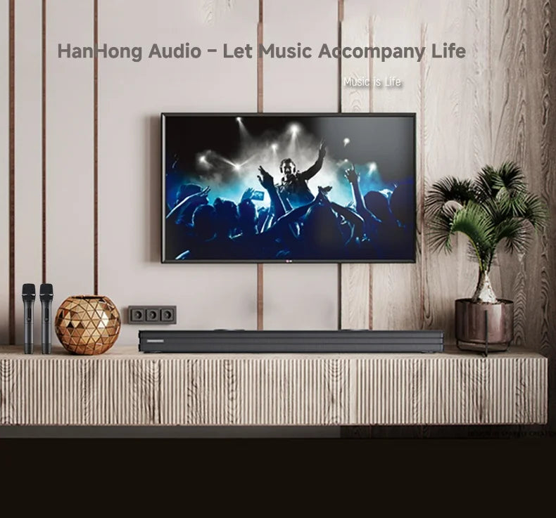 Barre de son KTV HANGHONG 960mm – 8 HP, Basses Puissantes & Lecture USB