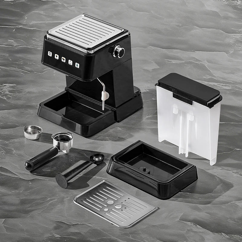 Cafetière Expresso Professionnelle 20 Bars | Machine 2025 avec Mousseur à Lait pour Usage Domestique