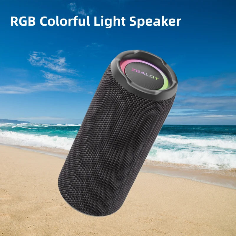 Lampe torche portable Enceinte Zealot S49 Pro – 20 W, IPX6, Bluetooth 5.2, RGB et batterie 3 600 mAh