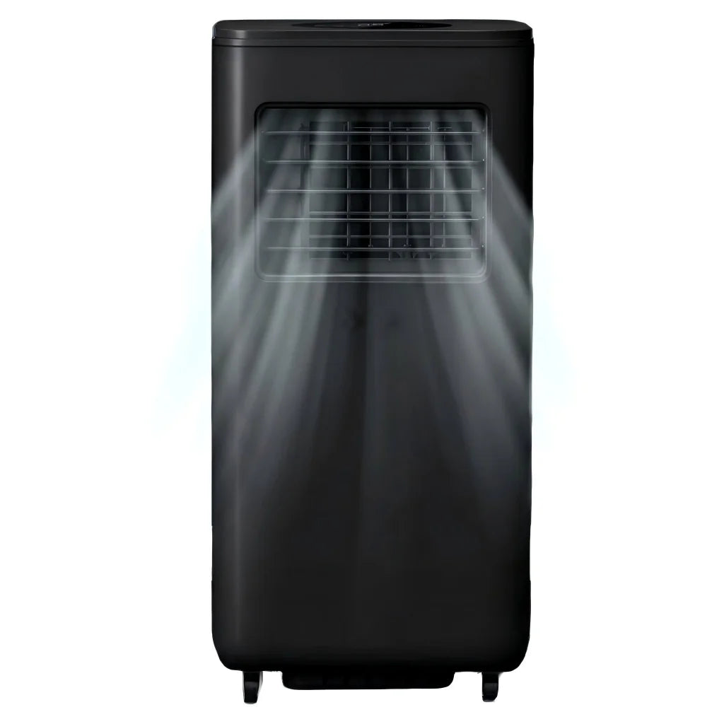 Chauffage électrique portable intelligent en plastique, 9000 BTU, minuterie 24 h, télécommande contrôlée par application, écoénergétique et durable.