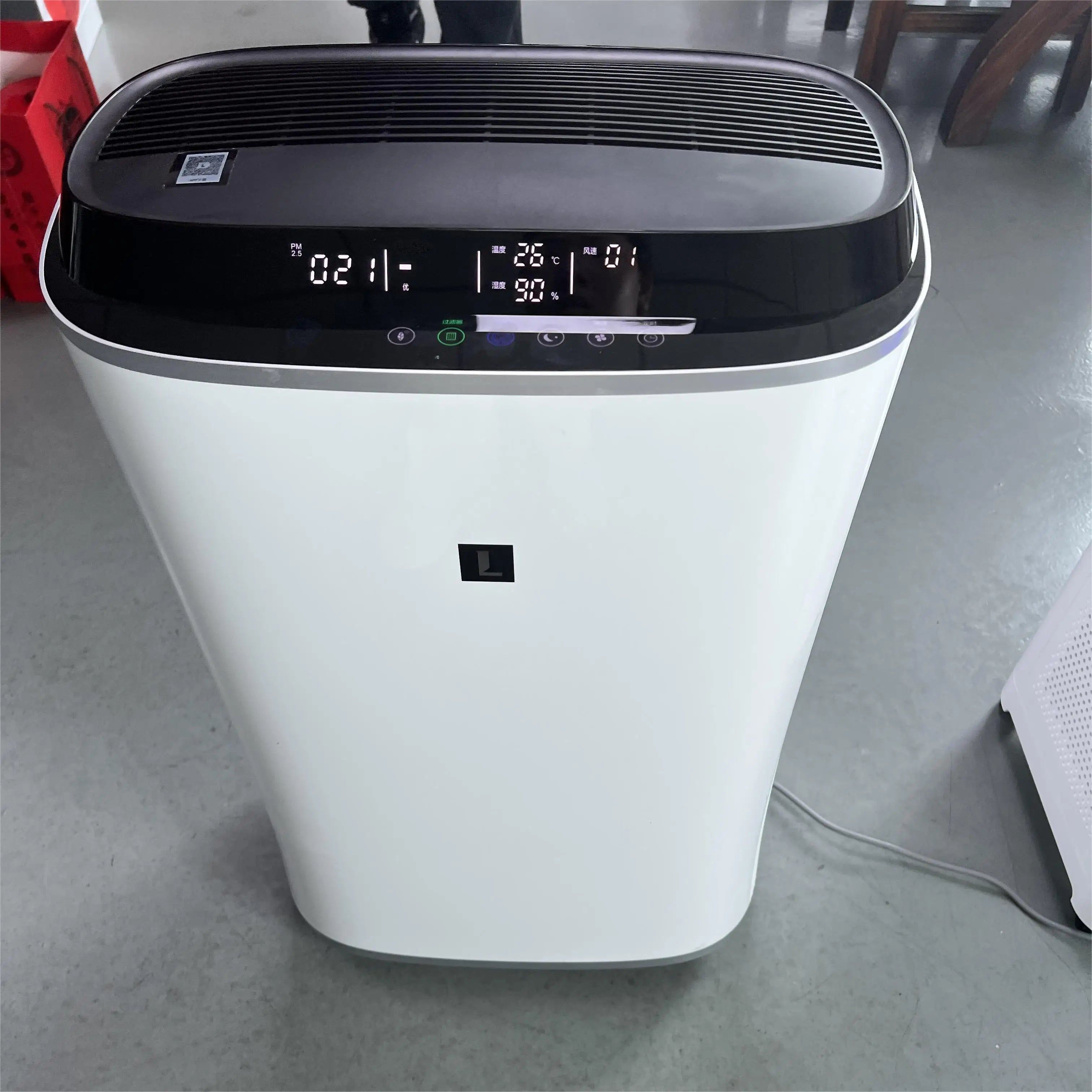 Purificateur d'air électrostatique commercial électrique, purificateur d'air intelligent pour la maison, filtre IFD lavable ESP, générateur d'anions, taux de particules fines (PM) élevé, CADR