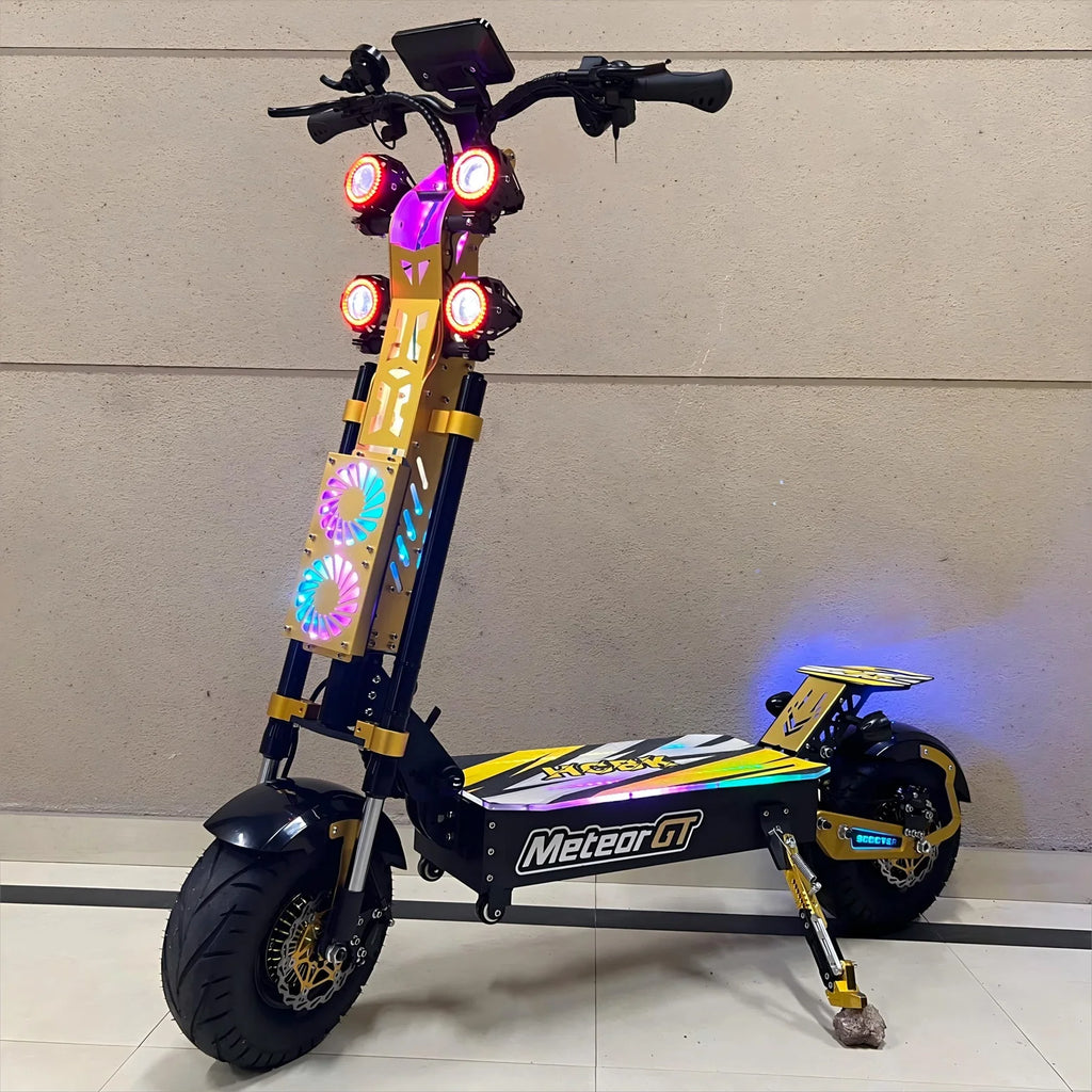 Trottinette électrique HCBK GT-M8 72V, autonomie de 120 km, pour adultes, tout-terrain.