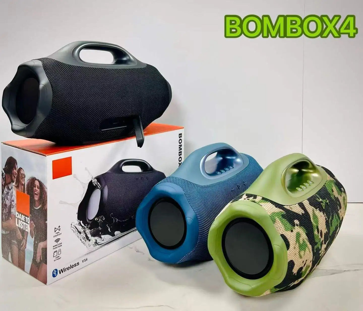 Boombox Portable X4 – 40W, apparemment, Poignée Transport, Bluetooth & Outdoor Sport