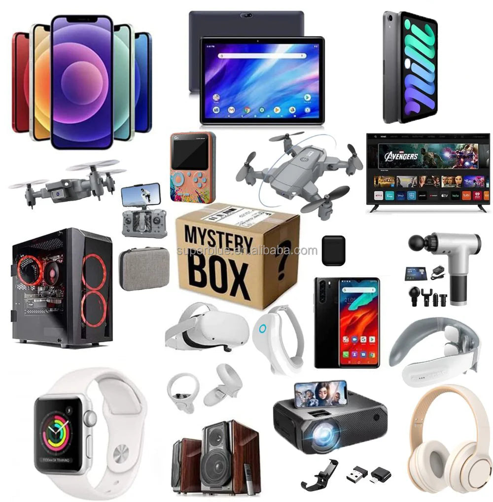 Box Mystère 2025 – Smartphone 5G, Électronique, Vintage – Surprise 100% garantie