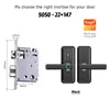Serrure connectée Eseye OEM ODM Tuya avec application d'empreinte numérique et Wi-Fi.