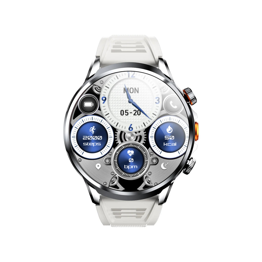 Montre connectée H18 4G Android – Écran AMOLED 1,85", GPS, Appel vidéo, IP67 et silicone